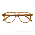 Double Bridge Eye Glass Fancy Optical Clear Eyeglasses Acetate Glasses Frame For Women